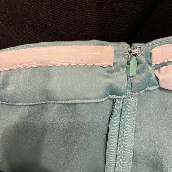 Fame and Partners STUNNING women’s sz 6 strapless jumpsuit, seafoam green/blue - Picture 8 of 10